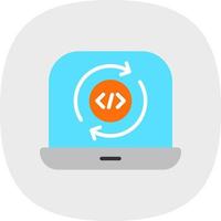 Programming Cycle Vector Icon Design