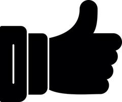 Thumbs Up Vector Icon Design