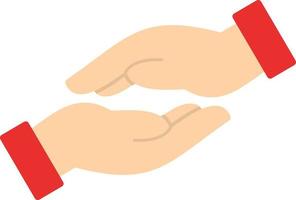 Helping Hand Vector Icon Design
