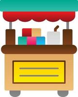 Donation Stall Vector Icon Design