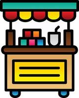 Donation Stall Vector Icon Design