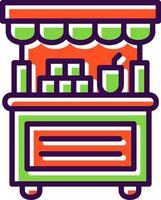 Donation Stall Vector Icon Design