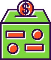 Donation Box Vector Icon Design