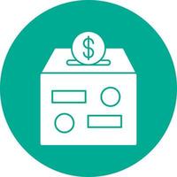 Donation Box Vector Icon Design