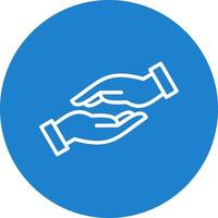 Helping Hand Vector Icon Design