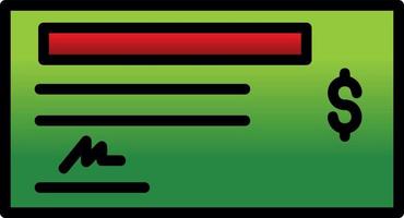 Cheque Vector Icon Design