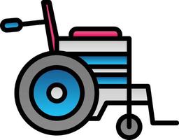 Wheelchair Vector Icon Design