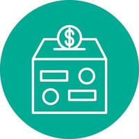 Donation Box Vector Icon Design