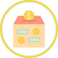 Donation Box Vector Icon Design