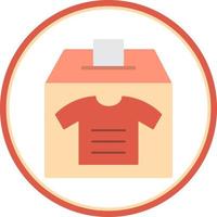 diseño de icono de vector de donación de ropa