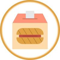 Bread Donation Vector Icon Design