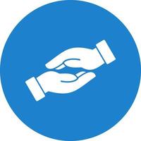 Helping Hand Vector Icon Design