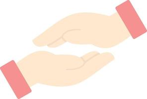 Helping Hand Vector Icon Design