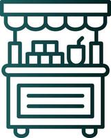 Donation Stall Vector Icon Design