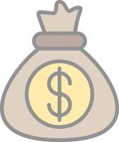 Money Bag Vector Icon Design