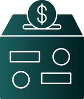 Donation Box Vector Icon Design