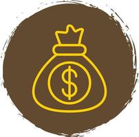 Money Bag Vector Icon Design