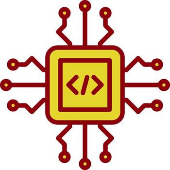 Code Processor Vector Icon Design