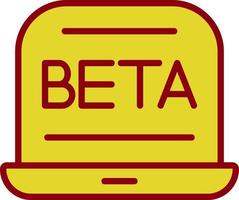 diseño de icono de vector beta