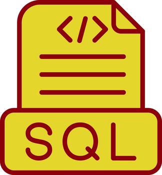Sql File Vector Icon Design