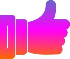 Thumbs Up Vector Icon Design