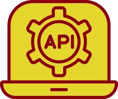 diseño de icono de vector de API