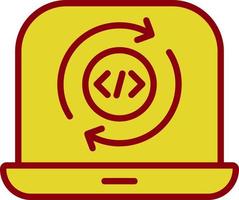 Programming Cycle Vector Icon Design