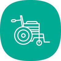 Wheelchair Vector Icon Design