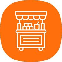 Donation Stall Vector Icon Design