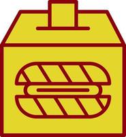 diseño de icono de vector de donación de pan