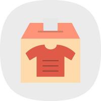 diseño de icono de vector de donación de ropa