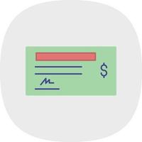 Cheque Vector Icon Design