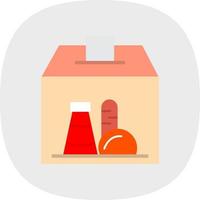 diseño de icono de vector de donación de alimentos