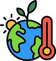 diseño de icono de vector de cambio climático