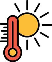 diseño de icono de vector de clima caliente