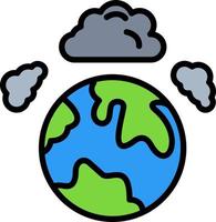 Atmospheric Pollution Vector Icon Design