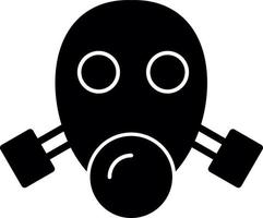 Gas Mask Vector Icon Design