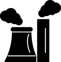 diseño de icono de vector de contaminación de chimenea