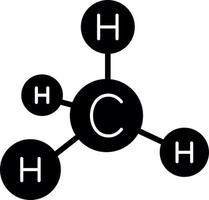 diseño de icono de vector de metano