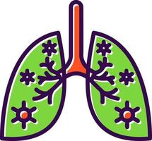 Lungs Infection Vector Icon Design