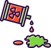 Chemical Spill Vector Icon Design