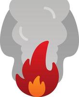 diseño de icono de vector de contaminación de fuego