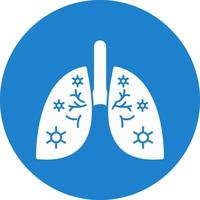 Lungs Infection Vector Icon Design