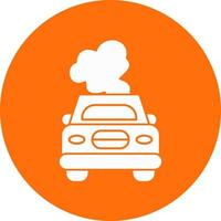Car Pollution Vector Icon Design