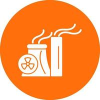 Nuclear Energy Vector Icon Design