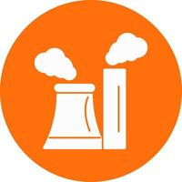 diseño de icono de vector de contaminación de chimenea