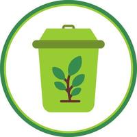 Plant Trash Vector Icon Design