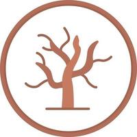 Dry Tree Vector Icon Design