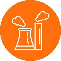 Chimney Pollution Vector Icon Design