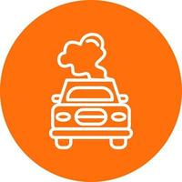 Car Pollution Vector Icon Design